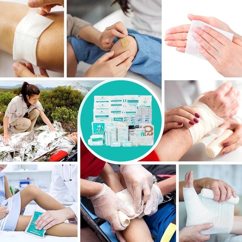 188pcs First Aid Kit Refill - Extra Replacement Supplies, Loose Packed Restock Supply Pack