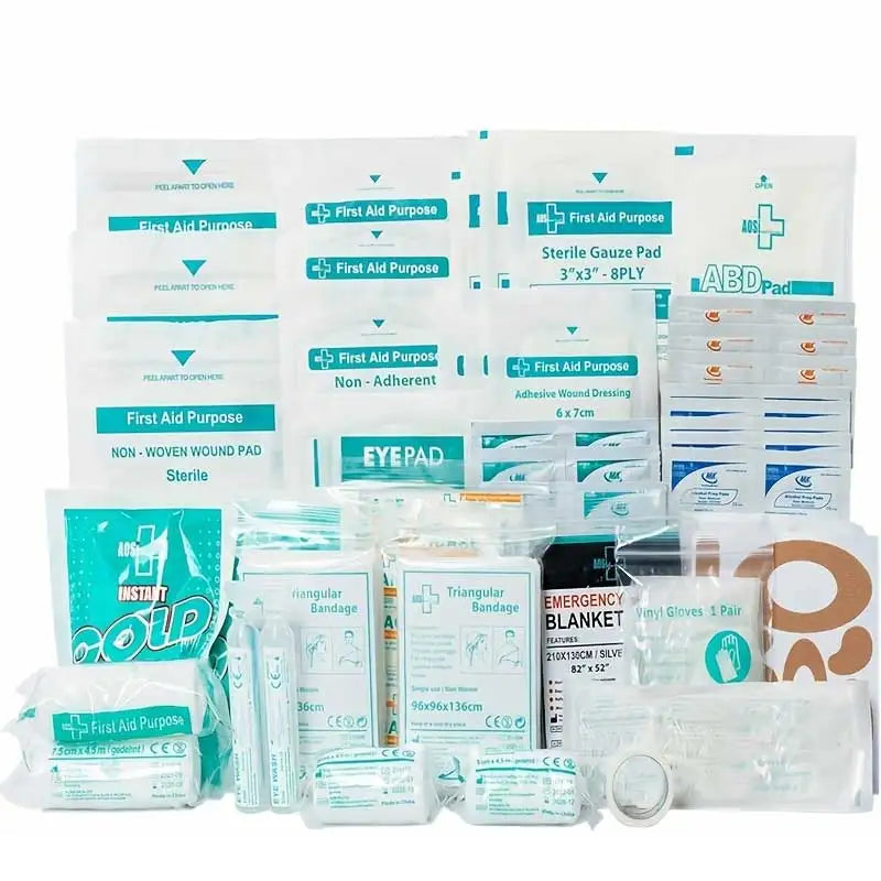 188pcs First Aid Kit Refill - Extra Replacement Supplies, Loose Packed Restock Supply Pack