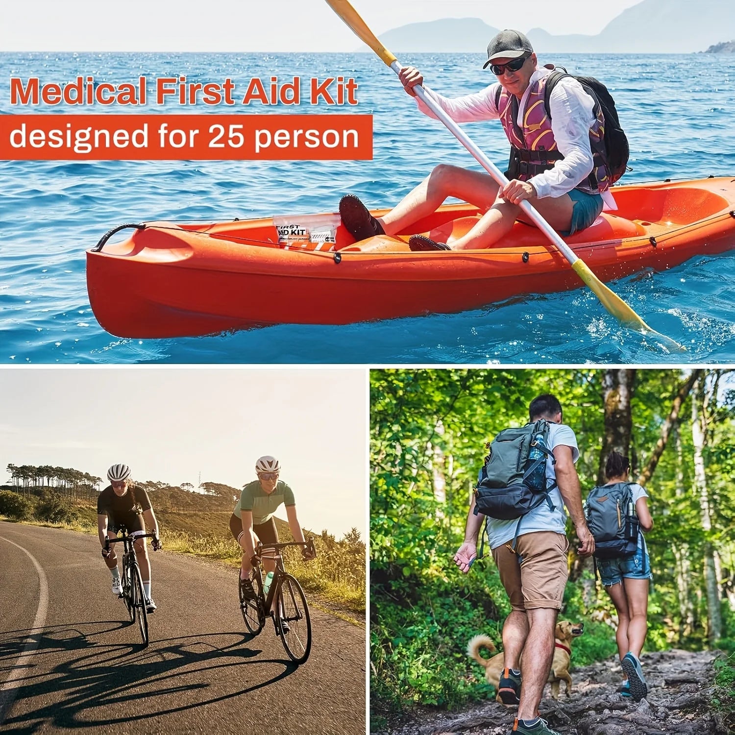 188pcs First Aid Kit Refill - Extra Replacement Supplies, Loose Packed Restock Supply Pack