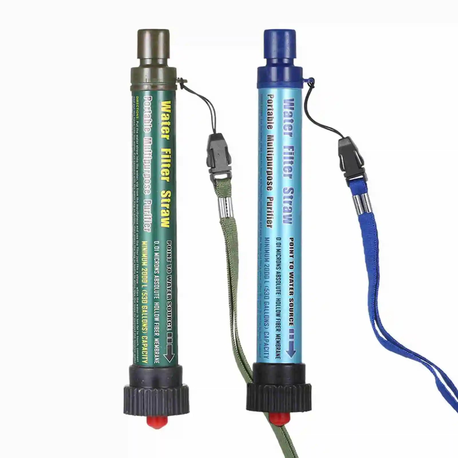 Outdoor Water Filter Straw Mini Portable Ultrafiltration Membrane Design Emergency Water Purifier Straw for Camping Fishing