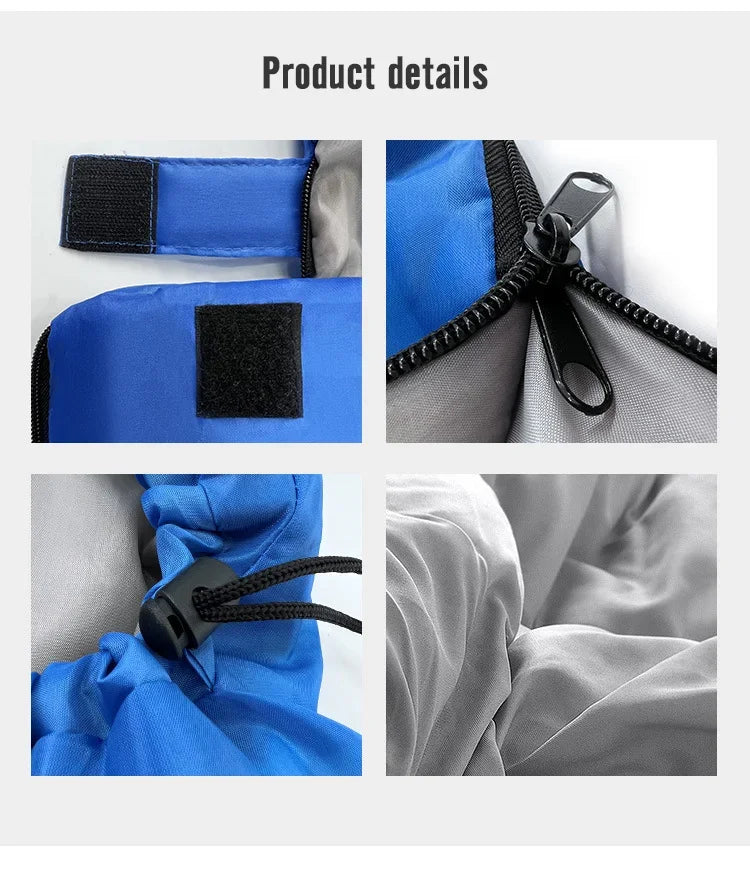 PACOONE Camping Sleeping Bag Lightweight 4 Season Warm Envelope Backpacking Outdoor Cotton Winter Sleeping Bag