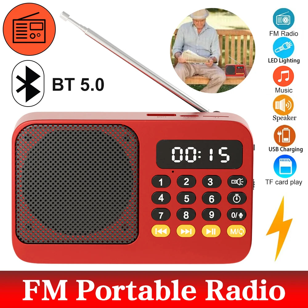 Emergency Hand Crank AM/FM Radio + LED